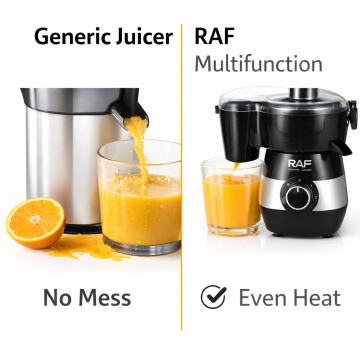 Blender Multifunctional 6 in 1 Raf R2869, 450W cu Tocator, Storcator si Rasnita, Negru-Gri - Img 4