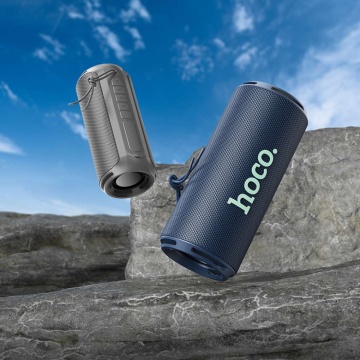 Boxa portabila 2x8W, Hoco HC27, Bluetooth 5.4, microfon wireless, TF card, USB, negru - Img 5