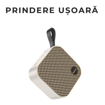 Boxa portabila 5W, Hoco HC22, Bluetooth 5.2, 5W, TWS, TF card, USB, alb - Img 4