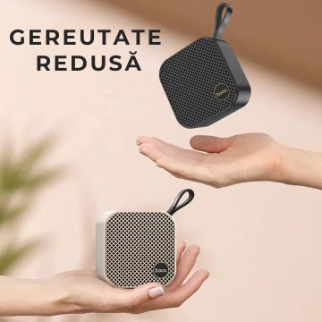 Boxa portabila 5W, Hoco HC22, Bluetooth 5.2, TWS, TF card, USB, gri - Img 4