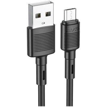 Cablu USB-A la MicroUSB, Hoco X83, 18W, 2.4A, 1m, negru - Img 2