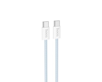 Cablu USB-C, Hoco X104, PD60W, QC3.0, Braided, 1m, albastru - Img 2