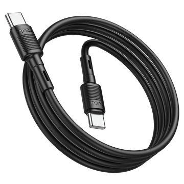 Cablu USB-C, Hoco X83, PD60W, QC3.0, 1m, negru - Img 2