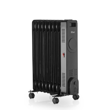 Calorifer Zilan ZLN8416, 2000W, 9 elementi, termostat reglabil, negru