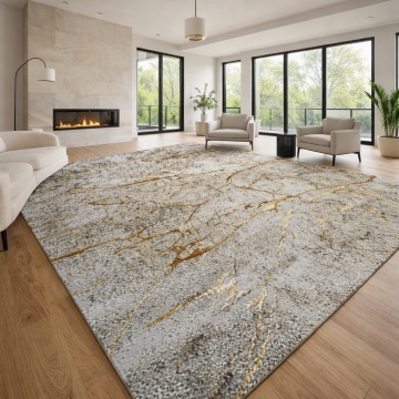 Covor Livario Marble Crem Bej