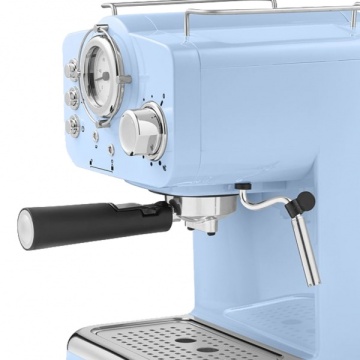 Espressor manual Zilan ZLN2861 – 1100W, 15 bar, 1.25L, design retro, albastru - Img 2