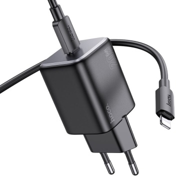 Incarcator Retea Hoco N40, 20W, 1xUSB-C, PD, negru - Img 3