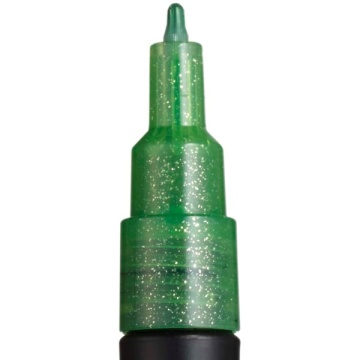 Marker UNI Posca PC-3M, varf rotund, 0.9-1.3mm, verde sclipici - M1276 - Img 3