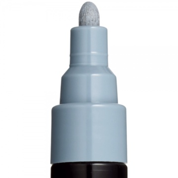 Marker UNI Posca PC-5M, varf rotund, 1.8-2.5mm, gri - M865 - Img 3