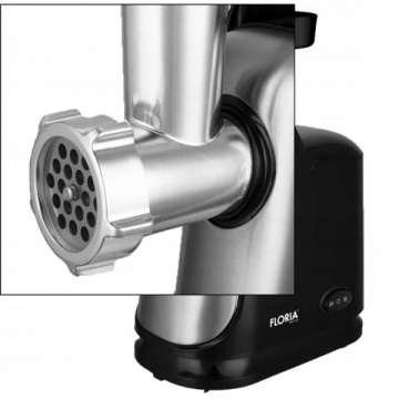 Masina de tocat carne Floria ZLN7965 – 1300W, 2 site, functie revers, lama inox, negru - Img 3