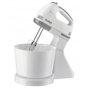 Mixer cu bol FLORIA ZLN7577 – 150W, 7 viteze, Bol plastic 2L, alb - Img 2