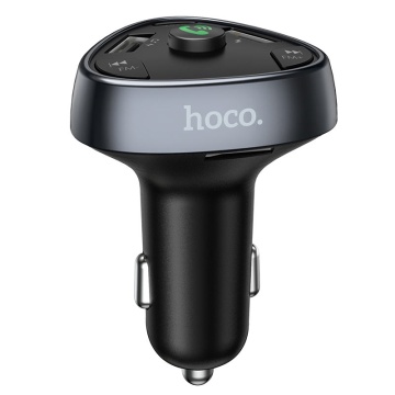 Modulator FM Bluetooth, Hoco E51, 18W, 5V, 3.1A, 1xUSB-C, 1xUSB-A, PD, negru - Img 2