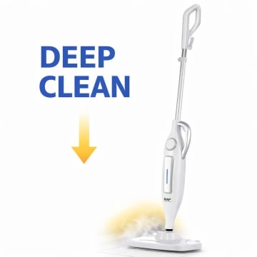 Mop Electric Vertical RAF R8772 1250W Filtru HEPA Rezervor 330 ml Alb - Img 2