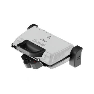Sandwich-maker si Grill ZILAN ZLN4021 – 1600W, Termostat reglabil, Placi antiaderente, Inox/Alb