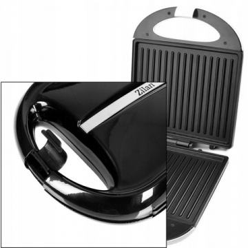 Sandwich maker XL Zilan ZLN4841, negru, 1600W, 4 portii, placi antiaderente, indicator luminos, picioare antiderapante - Img 3