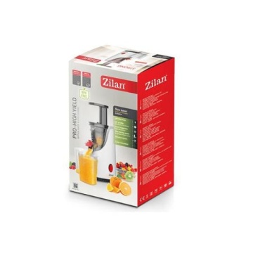 Storcator fructe si legume cu melc Zilan ZLN4014 – 200W, 58–65 RPM, 2 recipiente 600ml, functie Reverse, alb - Img 4