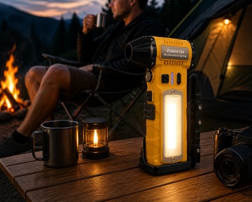 Suflanta Aer Comprimat Portabila 4 in 1 Pexor, Functie Aspirate, Turbo Fan 140000 RPM, 4 Trepte Putere, Baterie 8000 mAh, Incarcare USB-C, Motor Fara Perii, Galben-Negru - Img 5