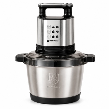 Tocator Electric Multifunctional Hoffmans HM-8879, 8.8L, 2000W, Inox, 4 Viteze, Pentru Carne si Legume