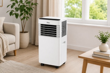 Aer conditionat portabil Zilan ZLN7101, 9000 BTU, 3 in 1 racire dezumidificare ventilatie, timer, alb - Img 5