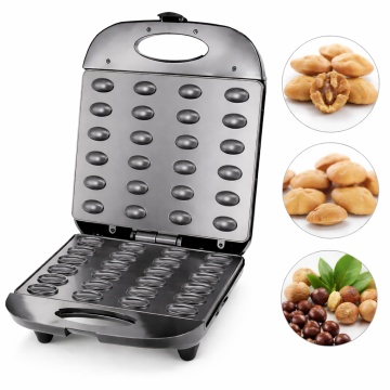 Aparat pentru Fursecuri, Nuci Hoffmans HM3042, 1400W Placi Antiaderente Inox, Aparat Biscuiti Electric, Negru