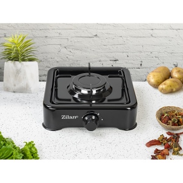 Aragaz 1 ochi Zilan ZLN-0018, doar GPL butelie, compact, emailat rezistent,negru - Img 2