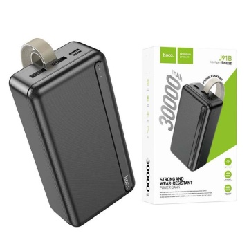 Baterie externa 30.000mAh, Hoco J91B, 2xUSB-A, incarcare rapida, negru - Img 4