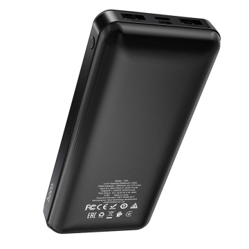 Baterie externa Hoco J72A, 20000mAh, 2xUSB-A, incarcare 10W, Negru - Img 3