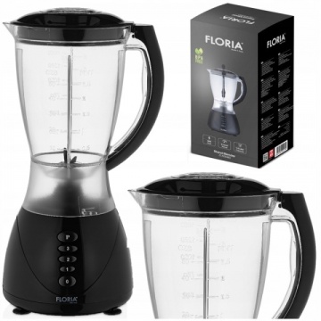 Blender FLORIA ZLN3080 – 300W, Vas plastic 1.5L, 3 viteze, Functie Pulse, negru - Img 4