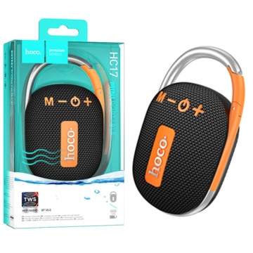 Boxa portabila 5W, Hoco HC17, Bluetooth 5.3, microfon wireless, TF card, USB, negru - Img 3