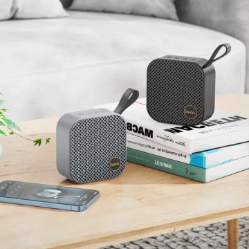 Boxa portabila 5W, Hoco HC22, Bluetooth 5.2, TWS, TF card, USB, gri - Img 5