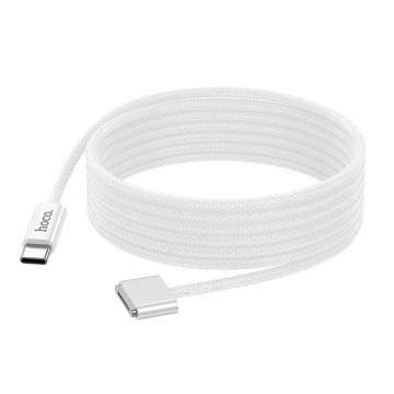 Cablu USB-C la Mag3, Incarcare Magnetic Hoco X103, 140W, 2M, alb - Img 2