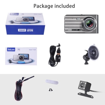 Camera Auto DVR Fata + Spate, Techoo T719TP, Full HD 1080P, ecran touch 4", WiFi, viziune nocturna, functie de rever, TF 32GB - Img 6