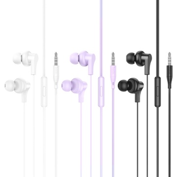 Casti cu Fir Hoco M114, In Ear, 3.5mm, 1.2m, Mic & Volume Key, violet - Img 3