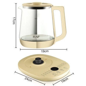 Ceainic electric Raf R7937 1.5L, 800W, sticla borosilicata, control temperatura - Img 6