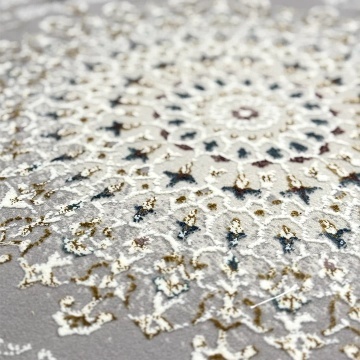 Covor Livario Granite Iran Lux Qom 6924A Gri Crem - Img 6