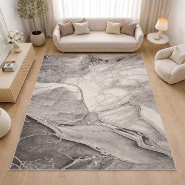 Covor Livario Imperial Effect Vulcan Grey Grey, Soft Lux 2450 g/m²