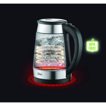 Fierbator de apa Zilan ZLN3963 – 1.7L, 2200W, iluminare LED, sticla inox - Img 3