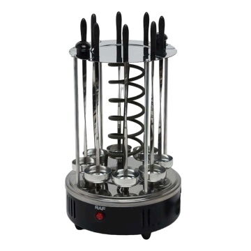 Gratar electric Raf R8619 1200W pentru 8 frigarii, negru - Img 2