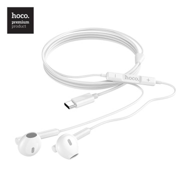 Handsfree Hoco M64, In Ear, 3.5mm, 1.2m, Driving, Mic & Volume Key, HiFi, alb - Img 2