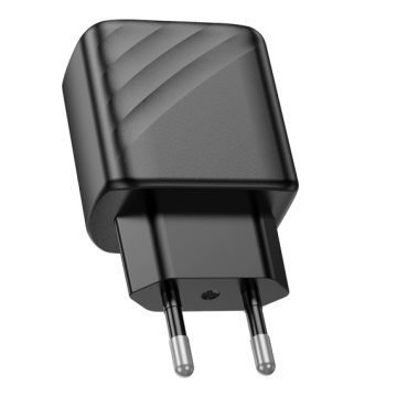 Hoco (CS23A) - Incarcator Retea, PD30W, 5V, 3A, 1xUSB-C, 1xUSB-A, FCP/AFC, negru - Img 2