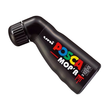Marker UNI Posca mop'r PCM22, varf rotund buretat 3.0-19.0mm, negru - M1424 - Img 3