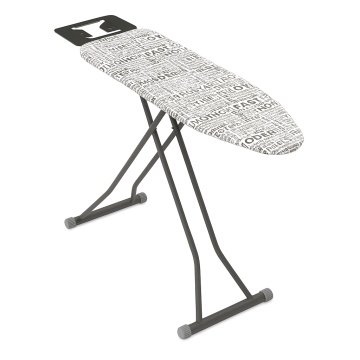 Masa de calcat ZILAN, 36x112cm, cadru metalic, husa panza, suport fier, ZLN9761, multicolor