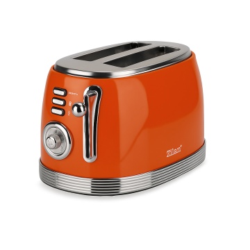 Prajitor de paine Retro Zilan ZLN7040 Rosu, 850W, 6 trepte de prajire, functie dezghetare si reincalzire, tavita firimituri