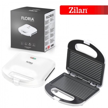 Sandwich maker Floria ZLN-0830, alb, 750W, grill antiaderent, indicator luminos, compact, depozitare verticala - Img 4