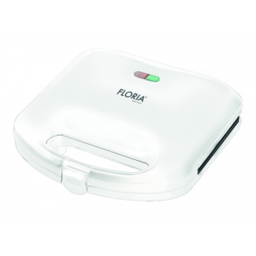 Sandwich maker Floria ZLN-4305, alb, 750W, placi triunghi antiaderente, compact, design modern - Img 2