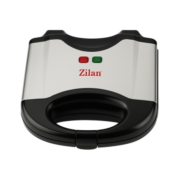 Sandwich maker Zilan ZLN-8143, model grill, 750W, placi teflon antiaderente, capacitate 2 sandwich-uri, negru - Img 1