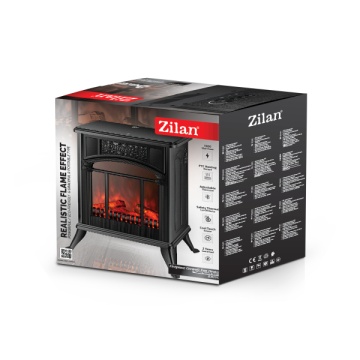 Semineu electric Zilan ZLN2051 1900W, PTC, afisaj realistic - Img 3