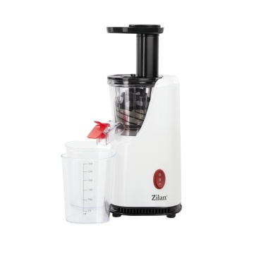 Storcator fructe si legume cu melc Zilan ZLN4014 – 200W, 58–65 RPM, 2 recipiente 600ml, functie Reverse, alb