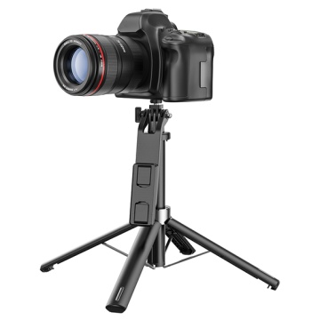 Suport selfie Hoco K21, telescopic 1.37m, 2 in 1, telecomanda BT, aluminiu, negru - Img 3