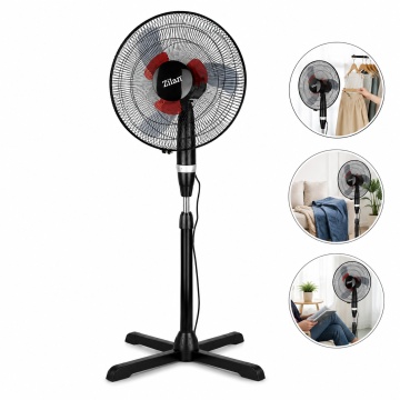 Ventilator cu picior Zilan ZLN2331, 60W, 3 trepte viteza, palete duble, negru - Img 8